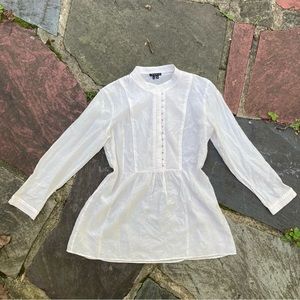 *SOLD* Theory Silk Hook & Eye Blouse